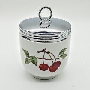 Royal Worcester England Evesham Gold Porcelain Jumbo Covered Egg Coddler